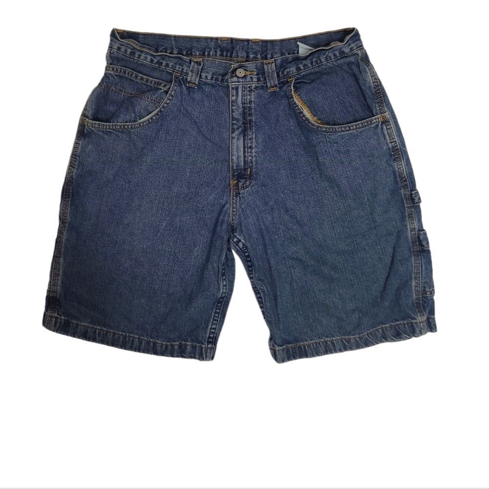 Y2K‎ denim baggy carpenter style jean shorts 36